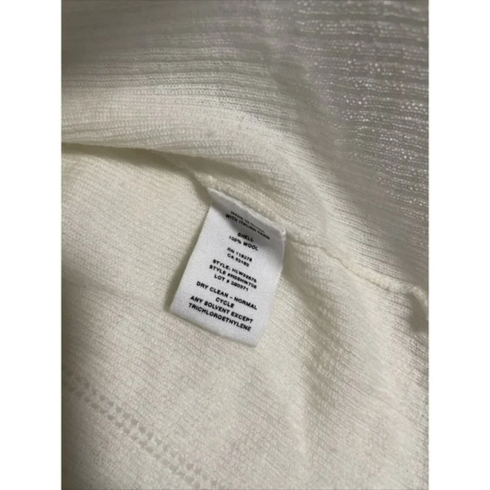 Helmut Lang 100% Wool V-neck Button Down Cardigan